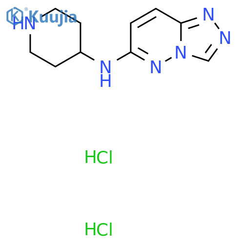 N-(Piperidin-4-yl)-[1,2,4]triazolo[4,3-b]pyridazin-6-amine dihydrochloride structure
