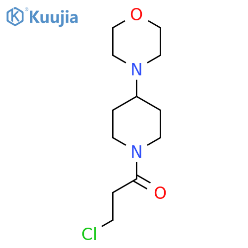 3-Chloro-1-(4-morpholinopiperidin-1-yl)propan-1-one structure