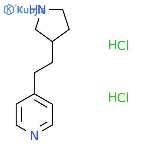 4-[2-(Pyrrolidin-3-yl)ethyl]pyridine dihydrochloride structure