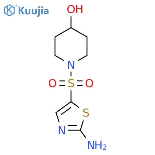 1-((2-Aminothiazol-5-yl)sulfonyl)piperidin-4-ol structure