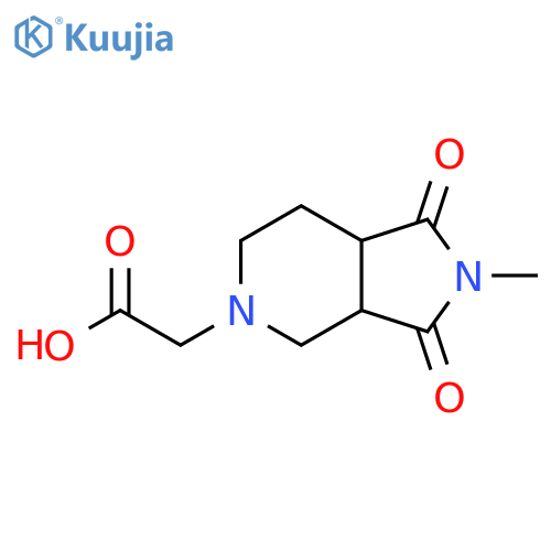 2-(2-methyl-1,3-dioxooctahydro-5H-pyrrolo[3,4-c]pyridin-5-yl)acetic acid structure