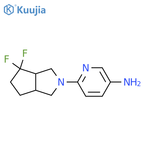 6-(4,4-difluorohexahydrocyclopenta[c]pyrrol-2(1H)-yl)pyridin-3-amine structure