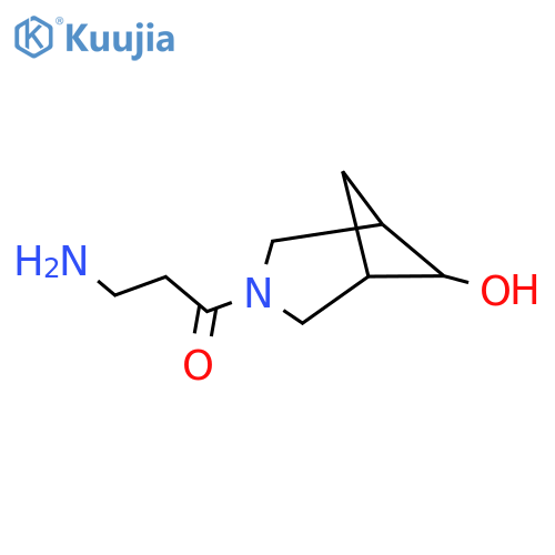 3-Amino-1-(6-hydroxy-3-azabicyclo[3.1.1]heptan-3-yl)propan-1-one structure