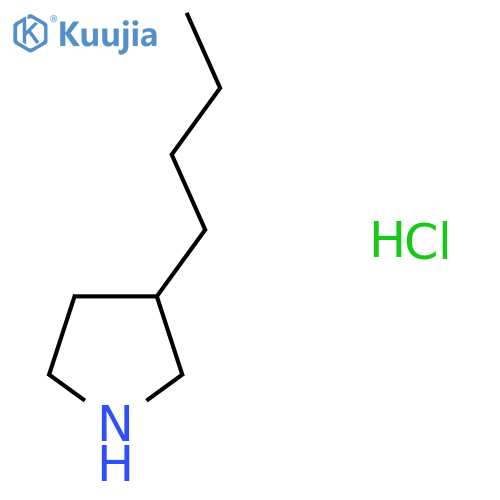 3-Butylpyrrolidine hydrochloride structure