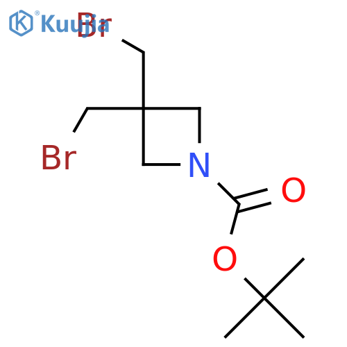 Tert-butyl 3,3-bis(bromomethyl)azetidine-1-carboxylate structure