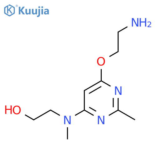 2-((6-(2-Aminoethoxy)-2-methylpyrimidin-4-yl)(methyl)amino)ethan-1-ol structure