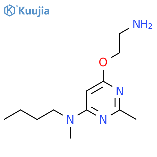 6-(2-Aminoethoxy)-N-butyl-N,2-dimethylpyrimidin-4-amine structure