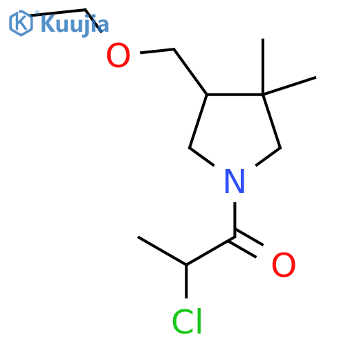 2-Chloro-1-(4-(ethoxymethyl)-3,3-dimethylpyrrolidin-1-yl)propan-1-one structure