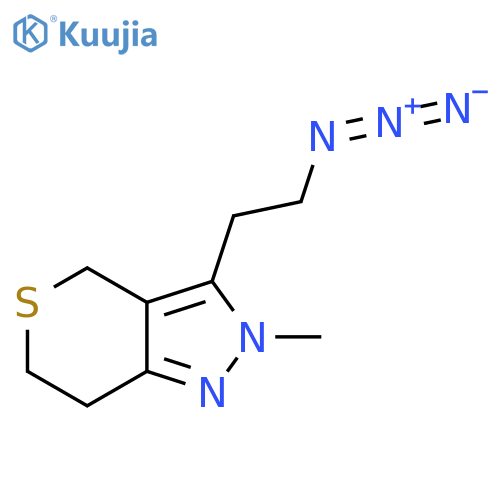 3-(2-Azidoethyl)-2-methyl-2,4,6,7-tetrahydrothiopyrano[4,3-c]pyrazole structure