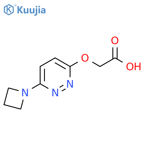 2-((6-(Azetidin-1-yl)pyridazin-3-yl)oxy)acetic acid structure
