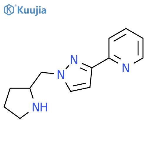 2-(1-(Pyrrolidin-2-ylmethyl)-1H-pyrazol-3-yl)pyridine structure