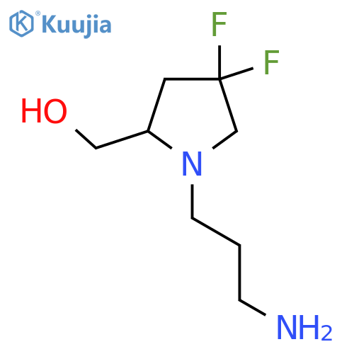 (1-(3-Aminopropyl)-4,4-difluoropyrrolidin-2-yl)methanol structure