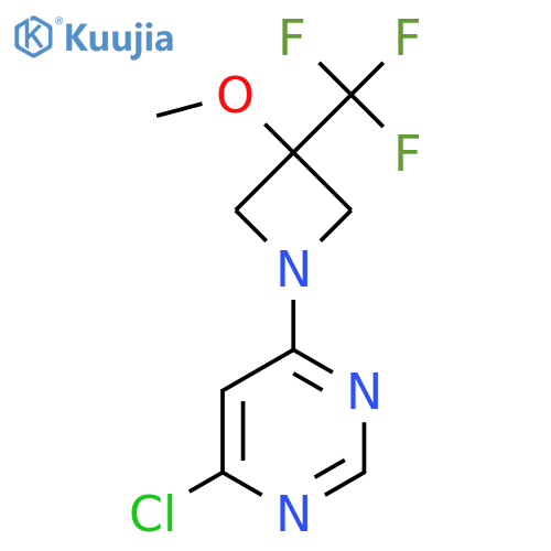 4-Chloro-6-(3-methoxy-3-(trifluoromethyl)azetidin-1-yl)pyrimidine structure