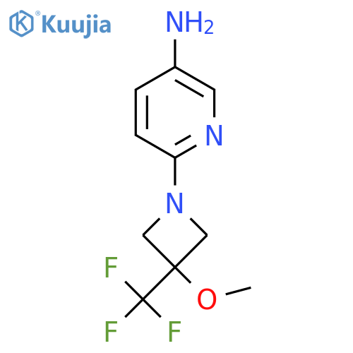 6-(3-Methoxy-3-(trifluoromethyl)azetidin-1-yl)pyridin-3-amine structure