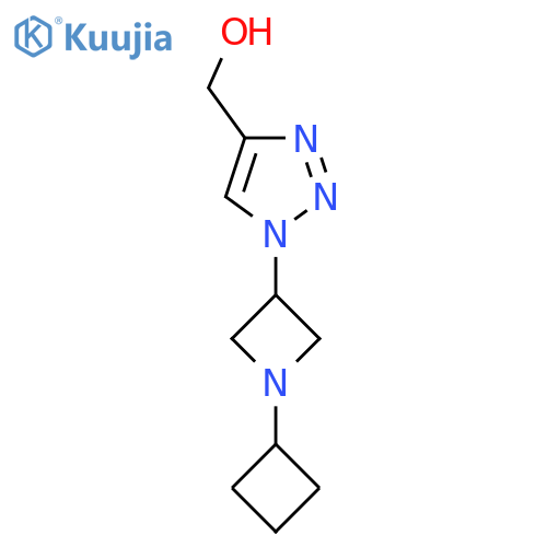 (1-(1-cyclobutylazetidin-3-yl)-1H-1,2,3-triazol-4-yl)methanol structure