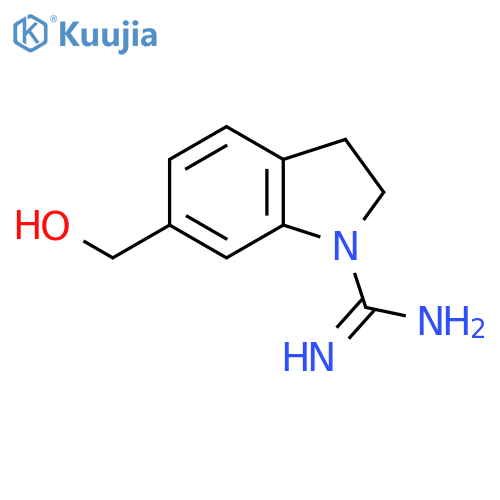 6-(Hydroxymethyl)indoline-1-carboximidamide structure