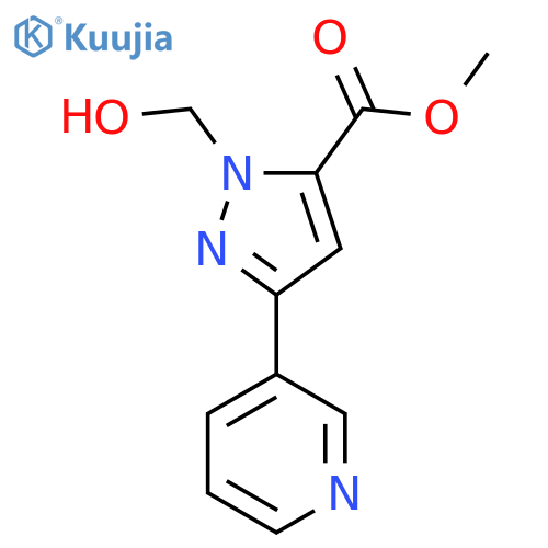 methyl 1-(hydroxymethyl)-3-(pyridin-3-yl)-1H-pyrazole-5-carboxylate structure