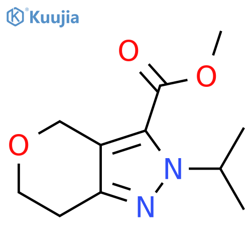 Methyl 2-isopropyl-2,4,6,7-tetrahydropyrano[4,3-c]pyrazole-3-carboxylate structure