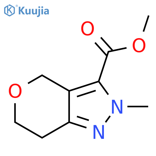Methyl 2-methyl-2,4,6,7-tetrahydropyrano[4,3-c]pyrazole-3-carboxylate structure