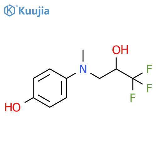 4-[methyl(3,3,3-trifluoro-2-hydroxypropyl)amino]phenol structure