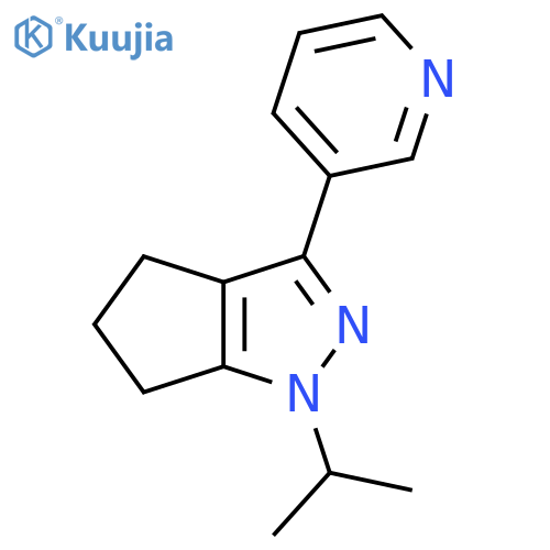 1-Isopropyl-3-(pyridin-3-yl)-1,4,5,6-tetrahydrocyclopenta[c]pyrazole structure