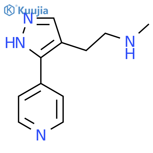 N-Methyl-2-(3-(pyridin-4-yl)-1H-pyrazol-4-yl)ethan-1-amine structure