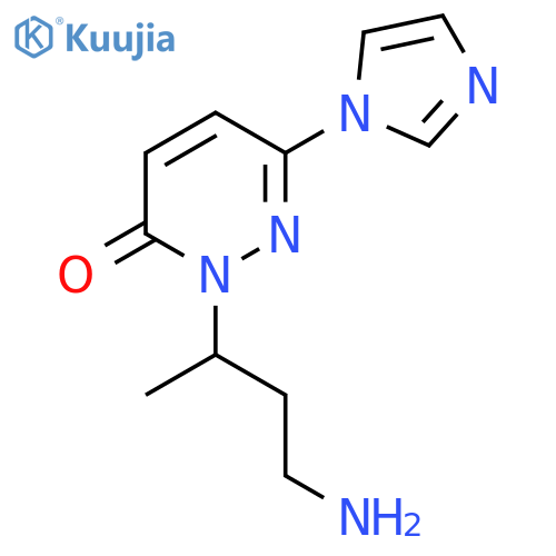 2-(4-Aminobutan-2-yl)-6-(1H-imidazol-1-yl)-2,3-dihydropyridazin-3-one structure