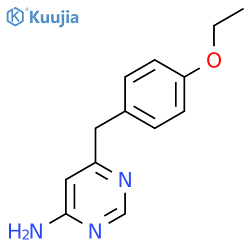 6-[(4-Ethoxyphenyl)methyl]pyrimidin-4-amine structure