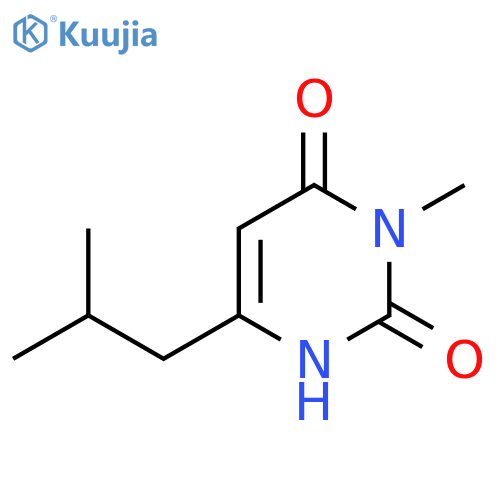 3-Methyl-6-(2-methylpropyl)-1,2,3,4-tetrahydropyrimidine-2,4-dione structure