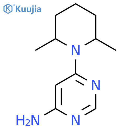 6-(2,6-Dimethylpiperidin-1-yl)pyrimidin-4-amine structure