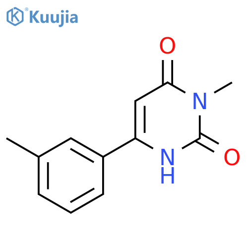 3-Methyl-6-(3-methylphenyl)-1,2,3,4-tetrahydropyrimidine-2,4-dione structure