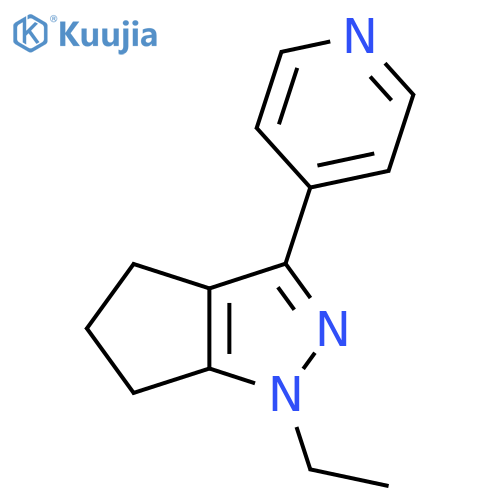 1-Ethyl-3-(pyridin-4-yl)-1,4,5,6-tetrahydrocyclopenta[c]pyrazole structure