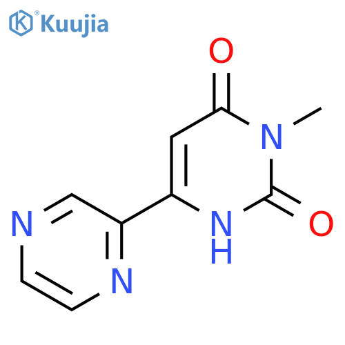 3-Methyl-6-(pyrazin-2-yl)-1,2,3,4-tetrahydropyrimidine-2,4-dione structure