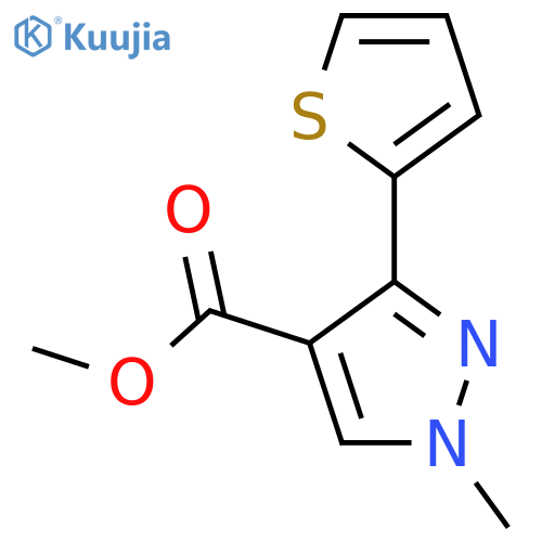 methyl 1-methyl-3-(thiophen-2-yl)-1H-pyrazole-4-carboxylate structure