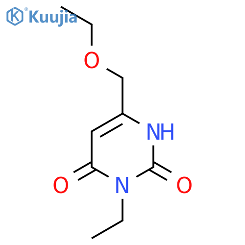 6-(Ethoxymethyl)-3-ethyl-1,2,3,4-tetrahydropyrimidine-2,4-dione structure