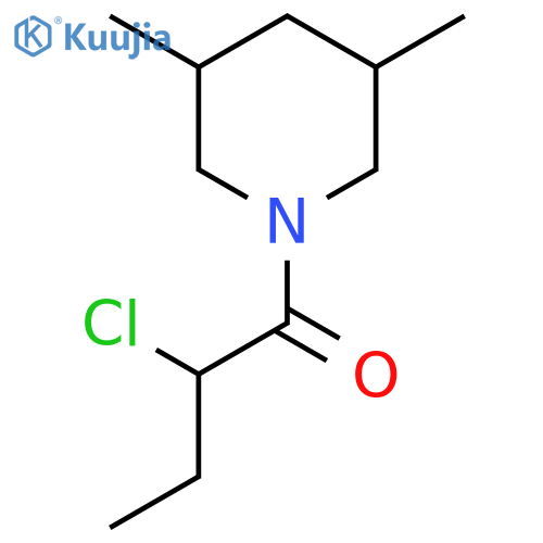 2-Chloro-1-(3,5-dimethylpiperidin-1-yl)butan-1-one structure