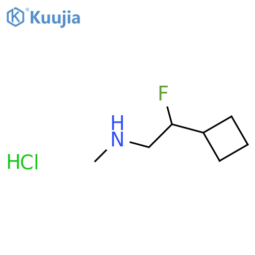 (2-Cyclobutyl-2-fluoroethyl)(methyl)amine hydrochloride structure