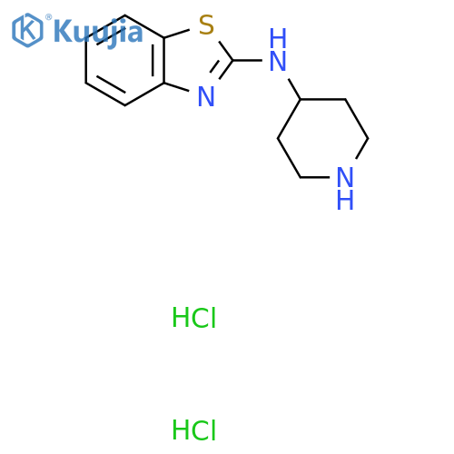 N-(Piperidin-4-yl)benzo[d]thiazol-2-amine dihydrochloride structure