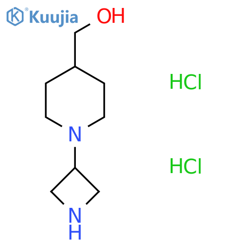 (1-(Azetidin-3-yl)piperidin-4-yl)methanol dihydrochloride structure