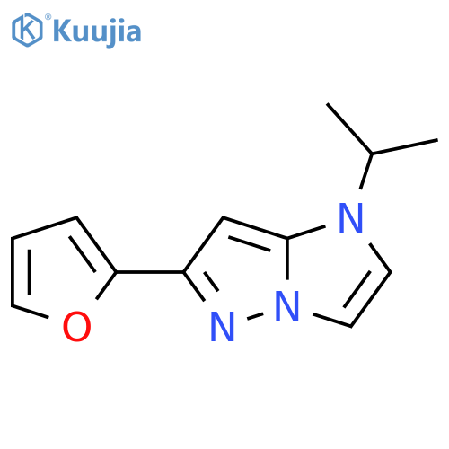 6-(furan-2-yl)-1-isopropyl-1H-imidazo[1,2-b]pyrazole structure