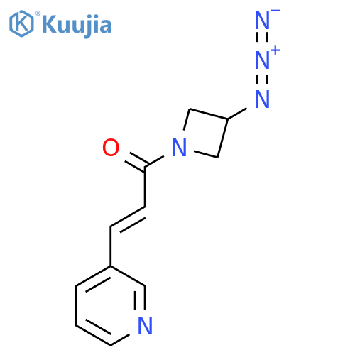 (E)-1-(3-azidoazetidin-1-yl)-3-(pyridin-3-yl)prop-2-en-1-one structure