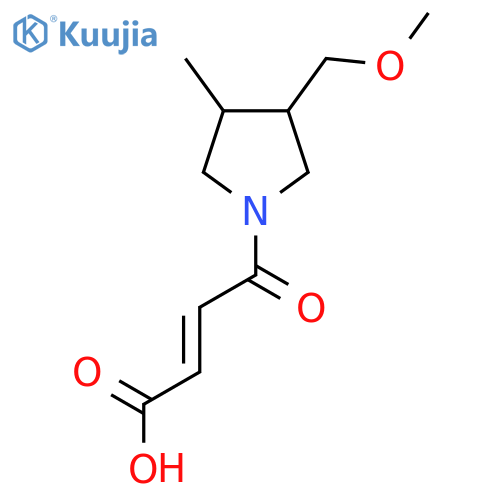 (E)-4-(3-(methoxymethyl)-4-methylpyrrolidin-1-yl)-4-oxobut-2-enoic acid structure