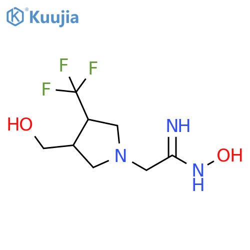 (Z)-N'-hydroxy-2-(3-(hydroxymethyl)-4-(trifluoromethyl)pyrrolidin-1-yl)acetimidamide structure