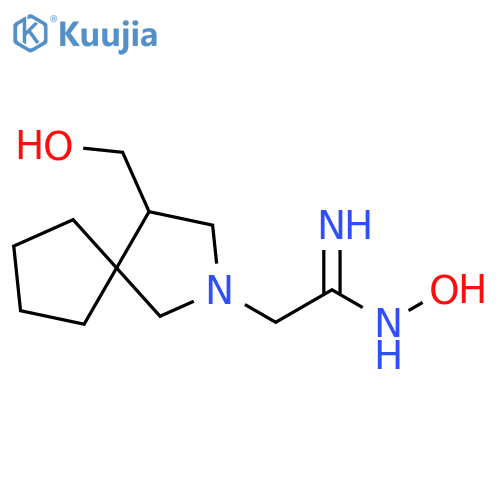 (Z)-N'-hydroxy-2-(4-(hydroxymethyl)-2-azaspiro[4.4]nonan-2-yl)acetimidamide structure