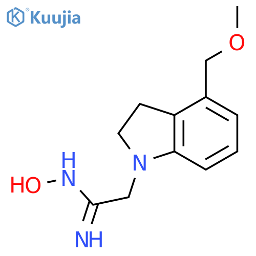 (Z)-N'-hydroxy-2-(4-(methoxymethyl)indolin-1-yl)acetimidamide structure