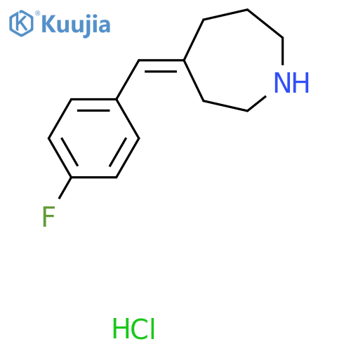 (4Z)-4-[(4-Fluorophenyl)methylidene]azepane hydrochloride structure