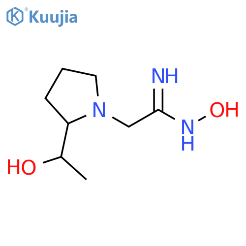(Z)-N'-hydroxy-2-(2-(1-hydroxyethyl)pyrrolidin-1-yl)acetimidamide structure