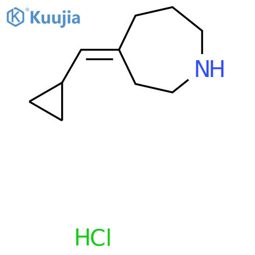 (4Z)-4-(Cyclopropylmethylidene)azepane hydrochloride structure