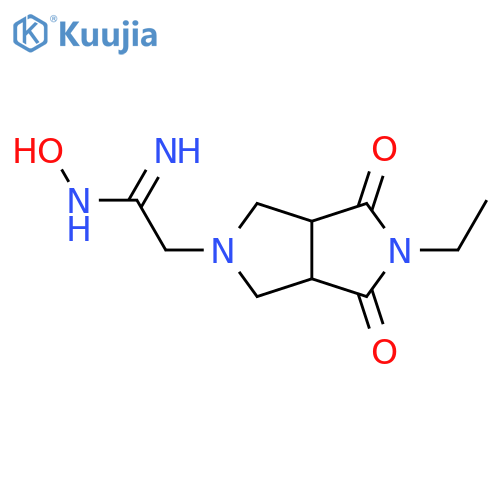 (Z)-2-(5-ethyl-4,6-dioxohexahydropyrrolo[3,4-c]pyrrol-2(1H)-yl)-N'-hydroxyacetimidamide structure