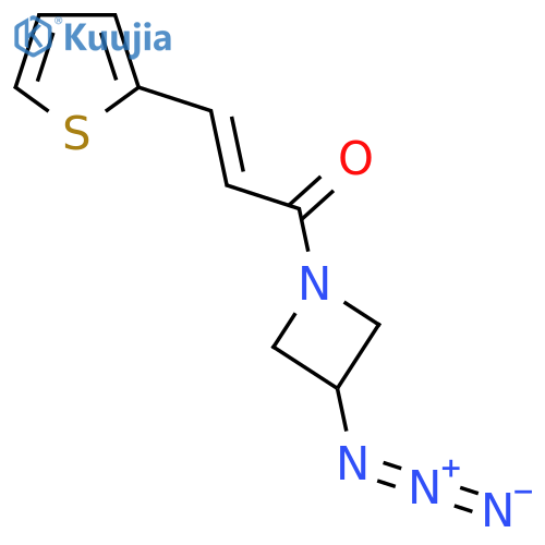 (E)-1-(3-azidoazetidin-1-yl)-3-(thiophen-2-yl)prop-2-en-1-one structure